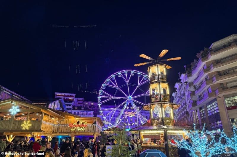 Christmas market at Montreux Switzerland