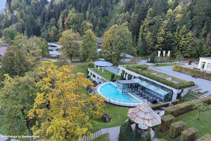 Aerial view of Lenkerhof Gourmet Spa Resort