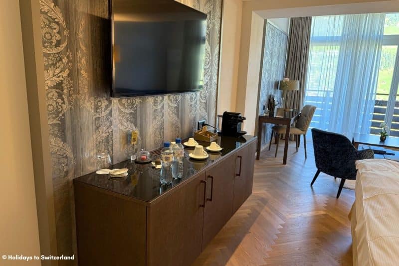 Sideboard in Premium Junior Suite at Lenkerhof Gourmet Spa Resort