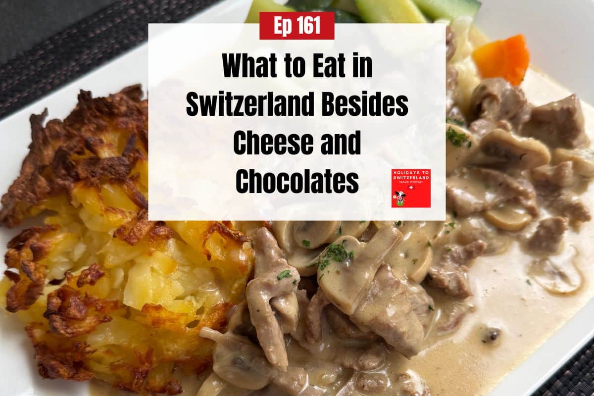 A typical Zurich meal of Rösti and Zuri Gschnatzlets