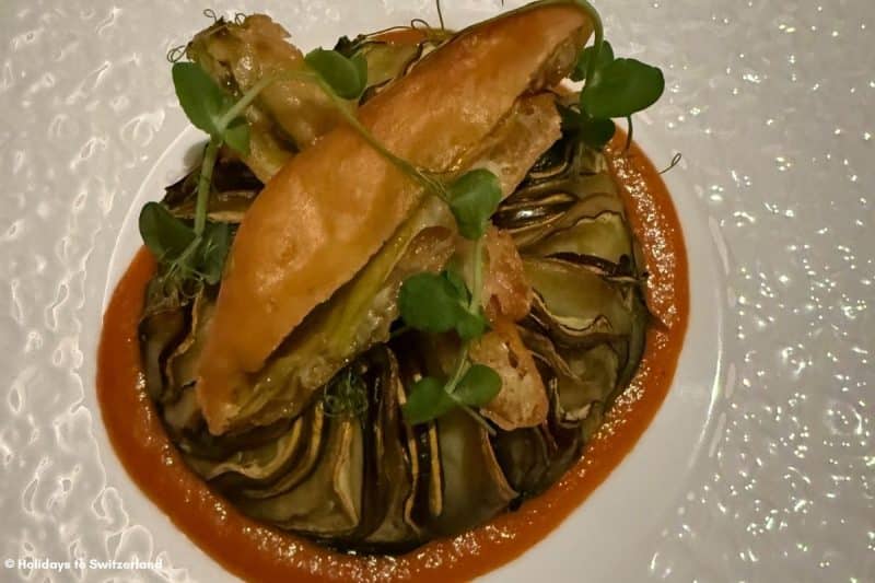 Vegetarian meal at Park Hotel Winterthur