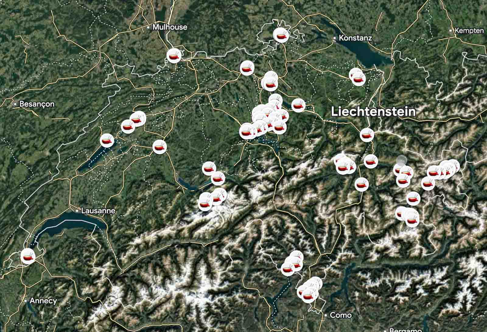 Swiss Food Map